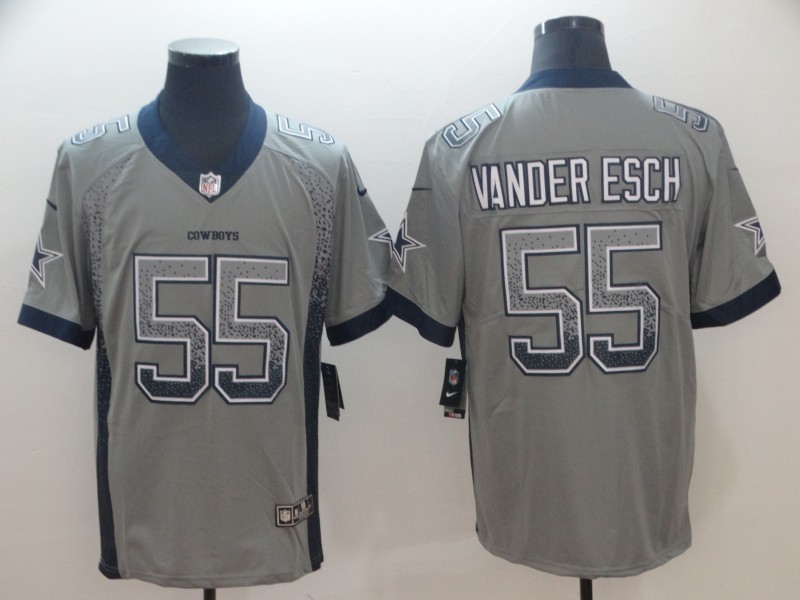 Nike Cowboys 55 Leighton Vander Esch Gray Drift Fashion Limited Jersey