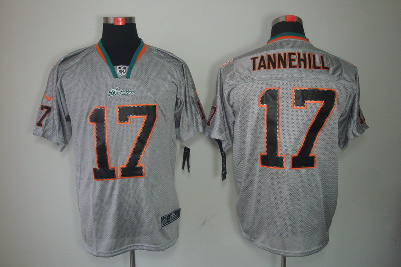 Nike Dolphins 17 Ryan Tannehill Gray Lights Out Limited Jersey