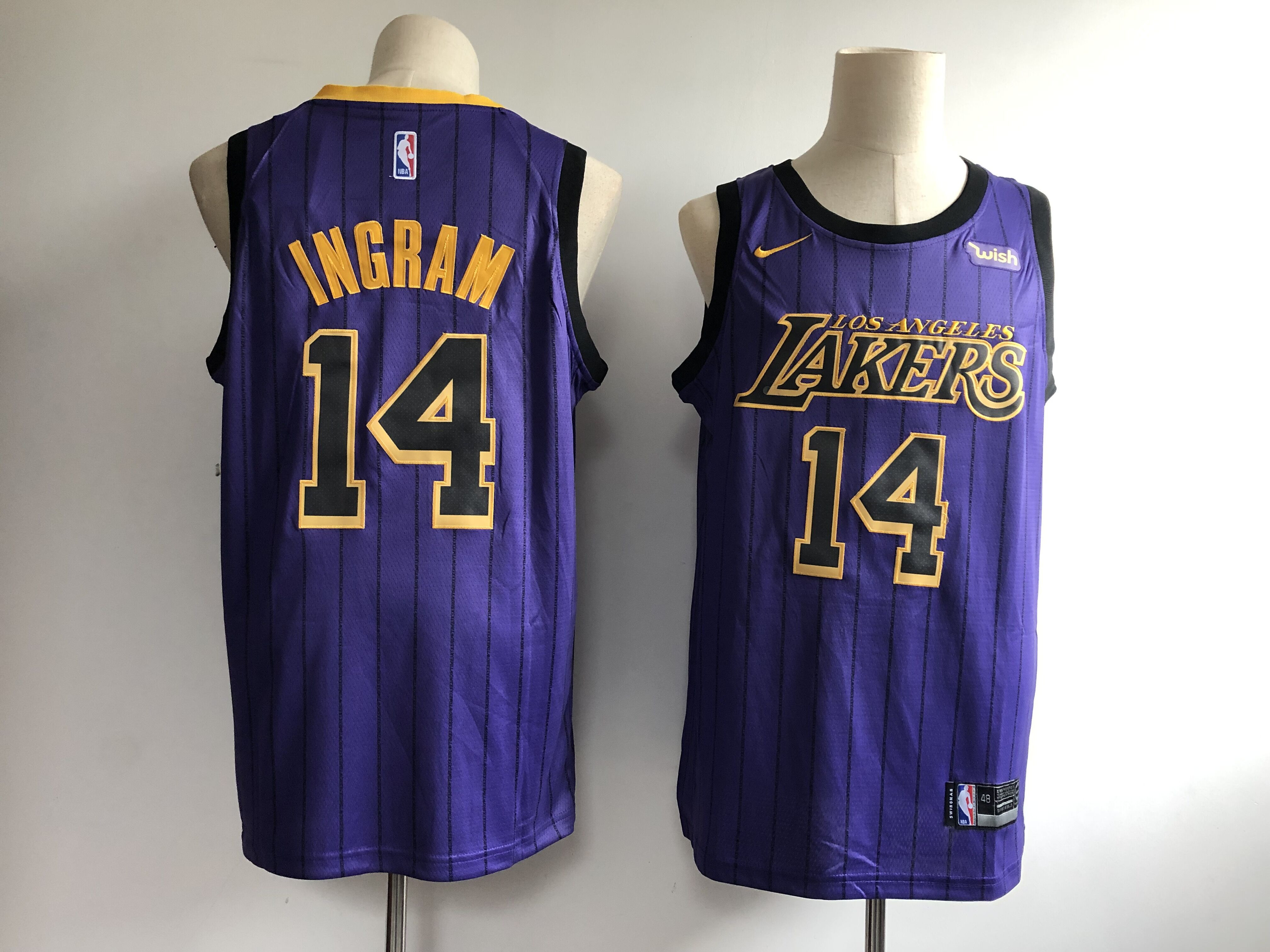 Lakers 14 Brandon Ingram Purple 2018-19 City Edition Nike Swingman Jersey