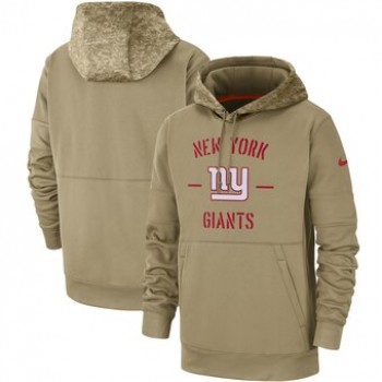 New York Giants 2019 Salute To Service Sideline Therma Pullover Hoodie - Click Image to Close