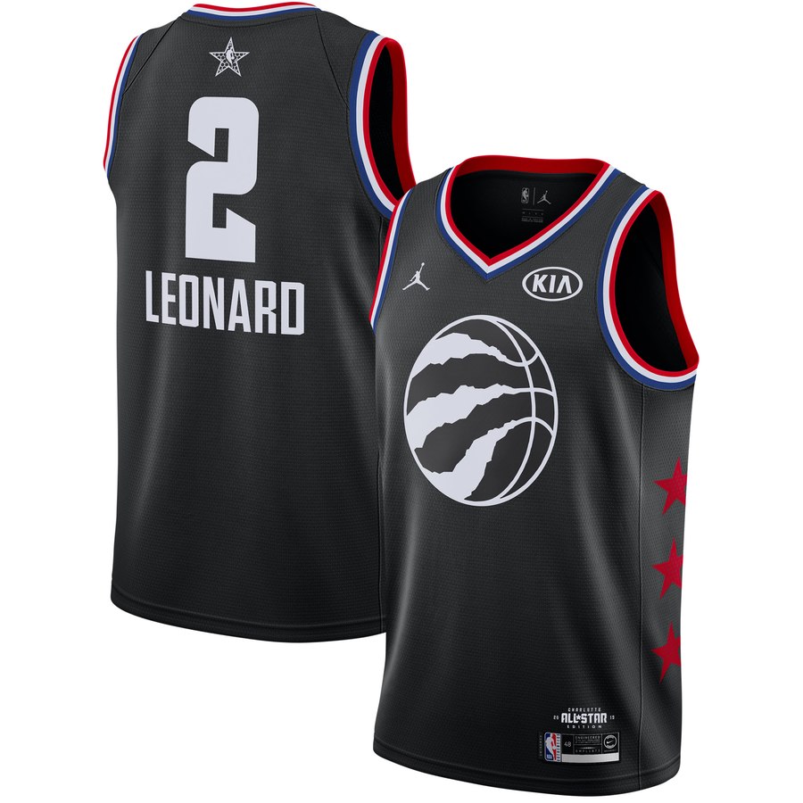 Raptors 2 Kawhi Leonard Black 2019 NBA All-Star Game Jordan Brand Swingman Jersey