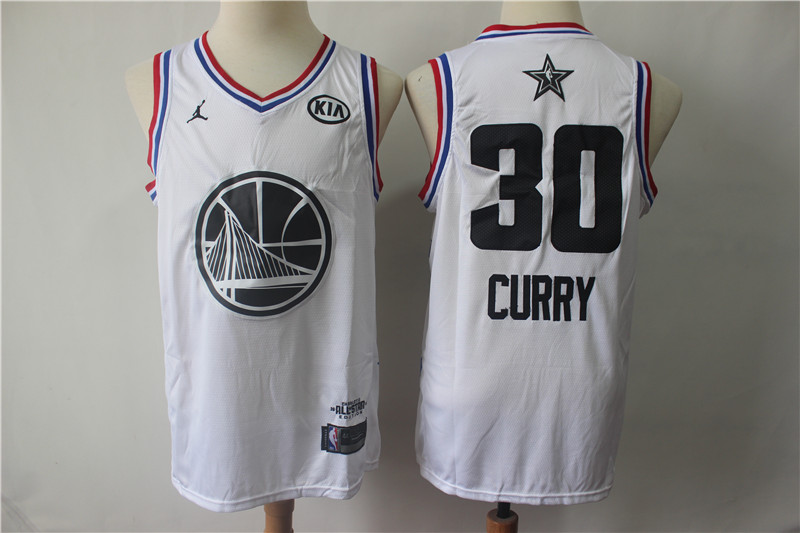 Warriors 30 Stephen Curry White 2019 NBA All-Star Game Jordan Brand Swingman Jersey