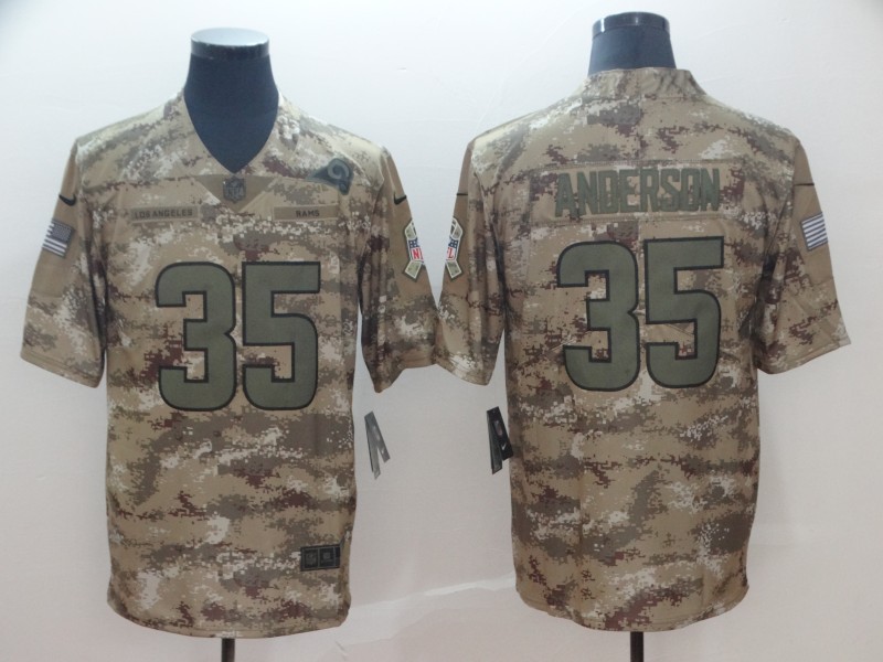 Nike Rams 35 C.J. Anderson Camo Salute To Service Limited Jersey