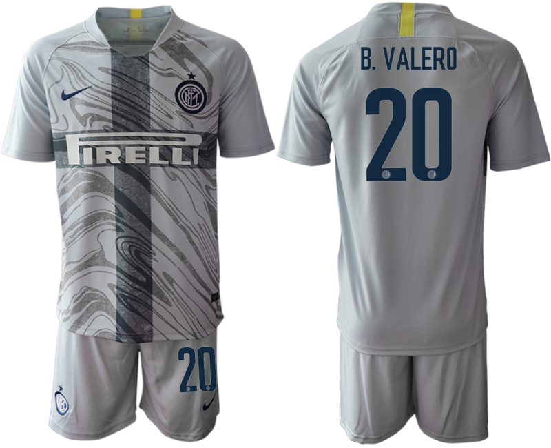 2018-19 Inter Milan 20 B. VALERO Third Away Soccer Jersey
