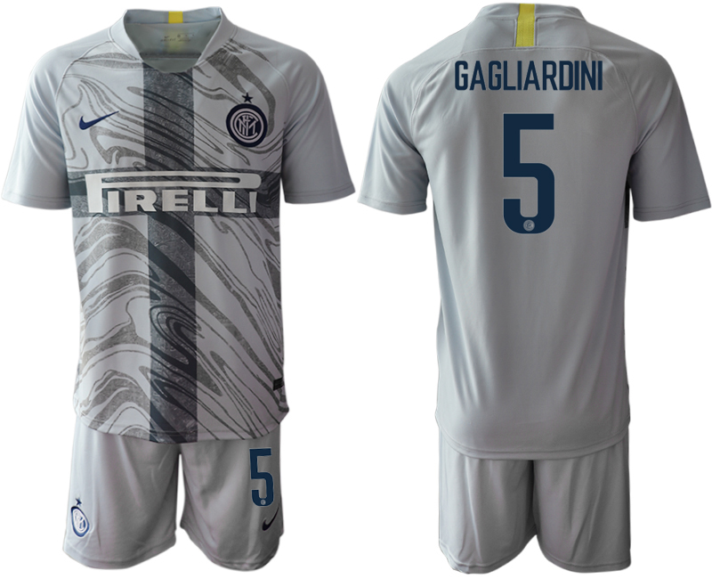2018-19 Inter Milan 5 GAGLIARDINI Third Away Soccer Jersey