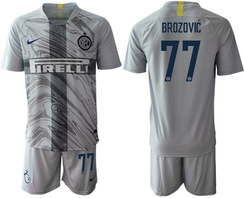 2018-19 Inter Milan 77 BROZOVIC Third Away Soccer Jersey