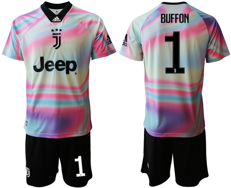 2018-19 Juventus 1 BUFFON Maglia EA SPORTS Soccer Jersey