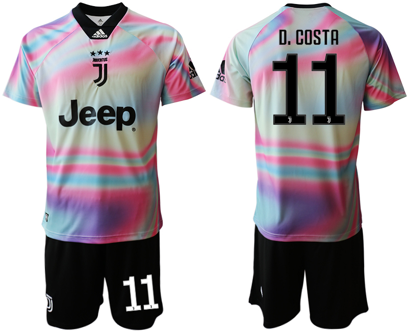2018-19 Juventus 11 D. COSTA Maglia EA SPORTS Soccer Jersey