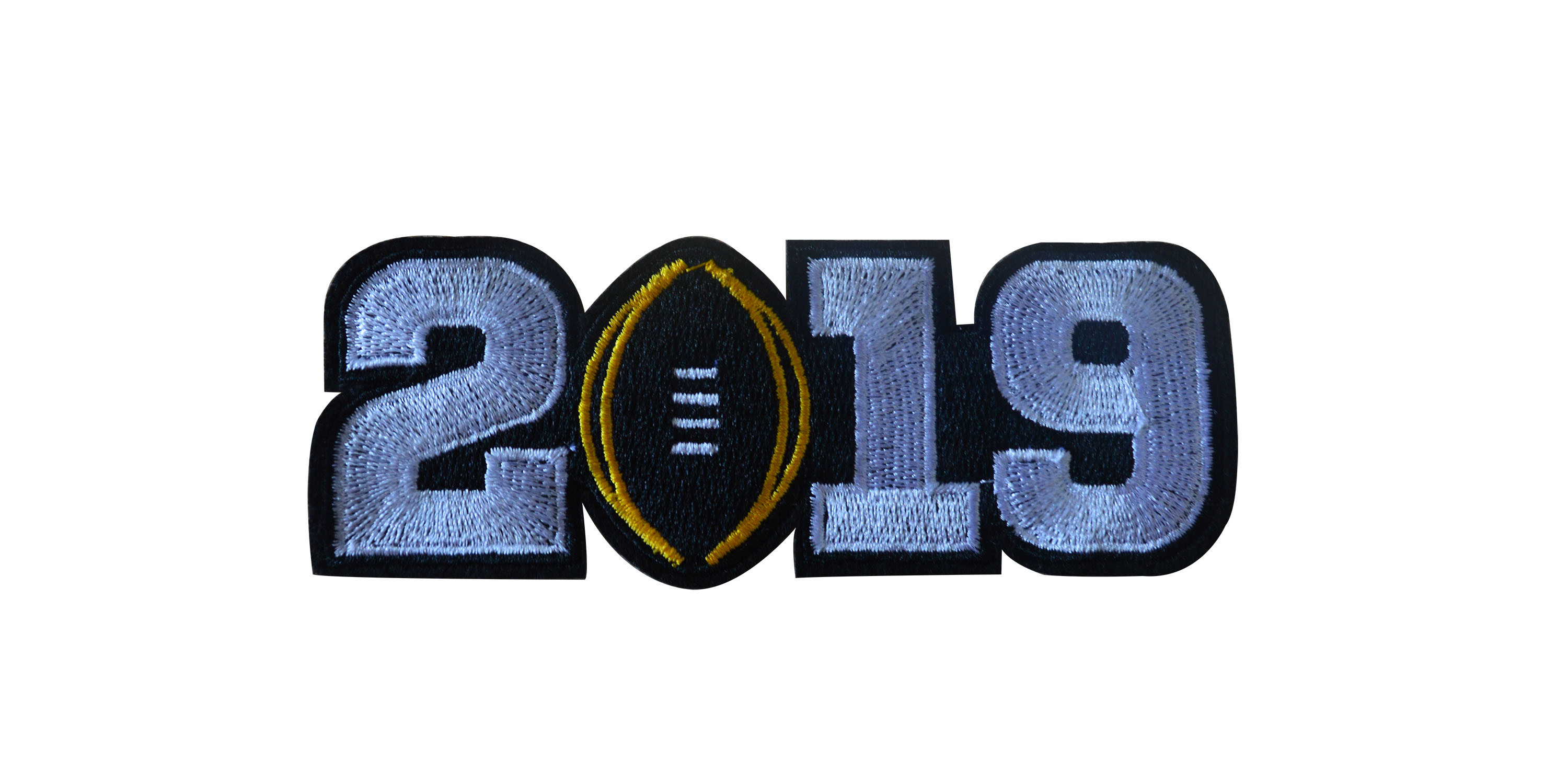 2019 College Football Playoff National Championship Patch White(Worn By Alabama)