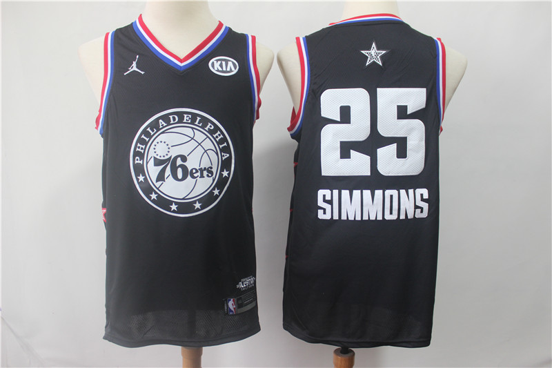 76ers 25 Ben Simmons Black 2019 All-Star Game Jordan Brand Swingman Jersey