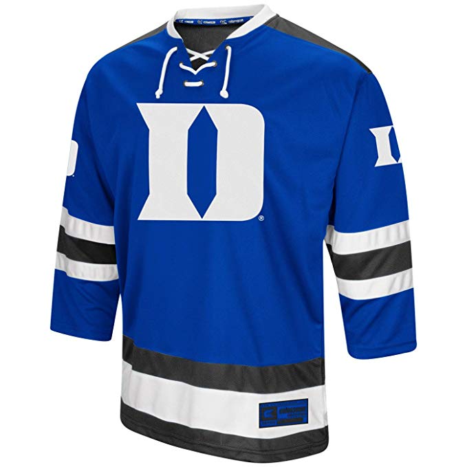 Duke Blue Devils Ice Machine Blue Men's Colosseum Hockey Jersey