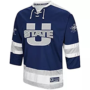 Utah State Aggies Blue Men's Colosseum Hockey Jersey