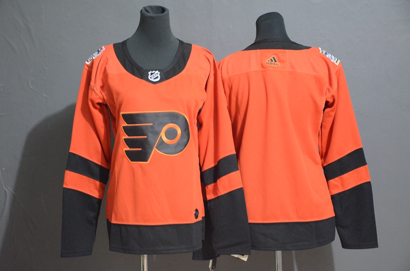 Flyers Blank Orange Women 2019 NHL Stadium Series Adidas Jersey