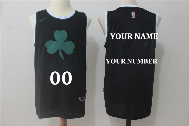 Celtics Black Men's Customized Nike Swingman Jersey Celtics Black Men's Customized Nike Swingman Jersey