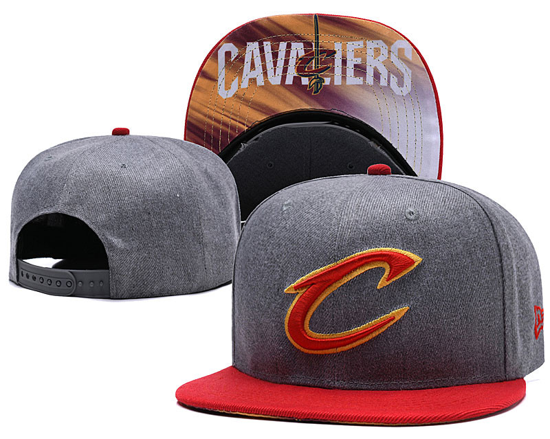Cavaliers Team Logo Gray Red Adjustable Hat LH