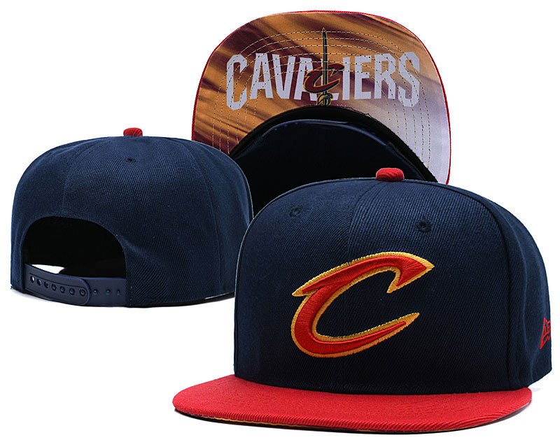 Cavaliers Team Logo Red Navy Mitchell & Ness Adjustable Hat LH