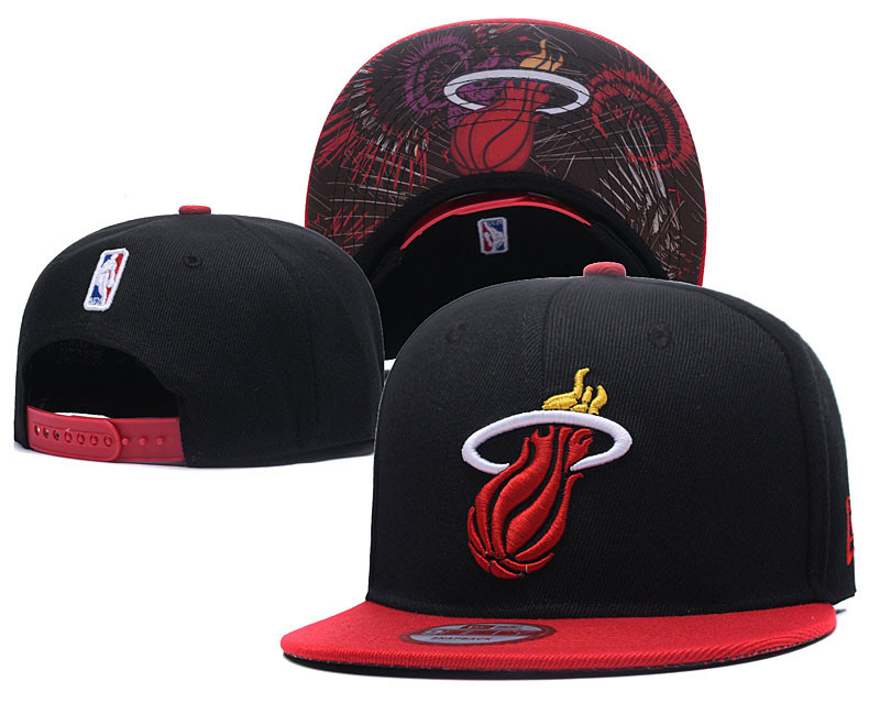 Heat Team Logo Red Black Adjustable Hat LH