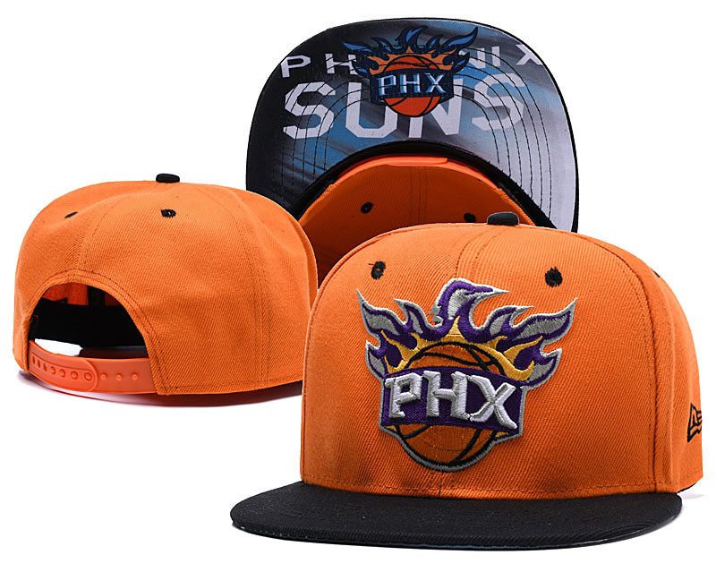 Suns Team Logo Orange Adjustable Hat LH