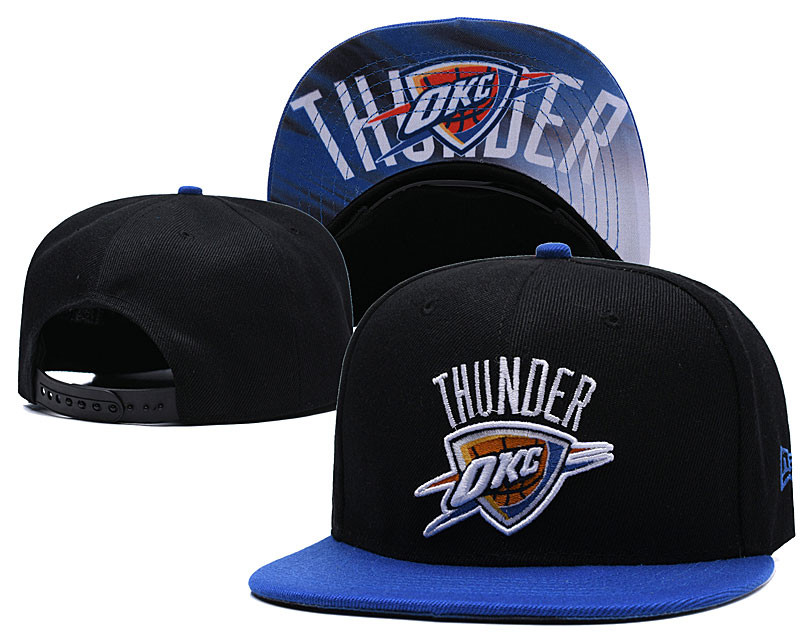 Thunder Team Big Logo Black Blue Adjustable Hat LH