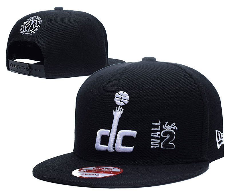 Wizards Team Logo Black Adjustable Hat LH