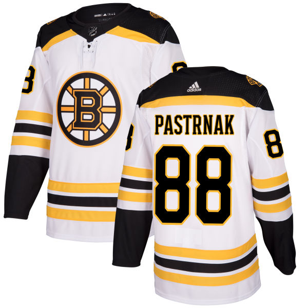 Bruins 88 David Pastrnak White Adidas Jersey