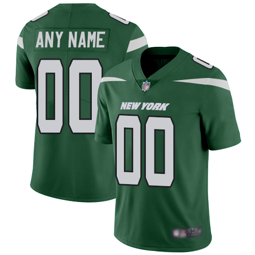 Nike Jets Green Men's Customized Vapor Untouchable Limited Jersey