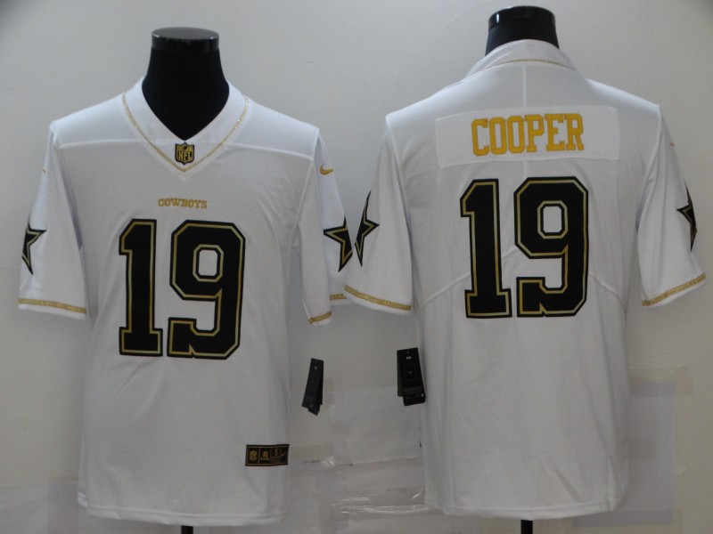 Nike Cowboys 19 Amari Cooper White Gold Vapor Untouchable Limited Jersey