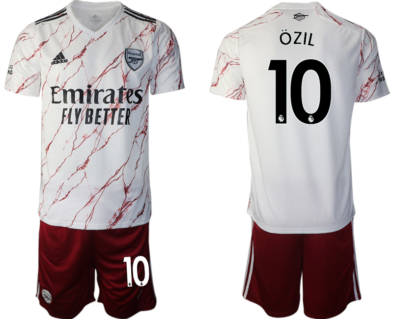 2020-21 Arsenal 10 OZIL Away Soccer Jersey