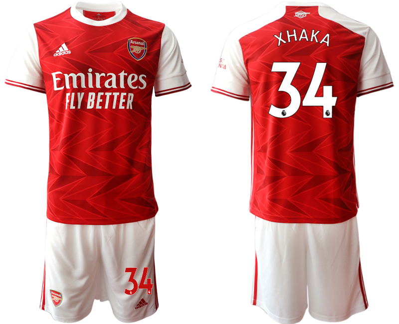 2020-21 Arsenal 34 XHAKA Home Soccer Jersey