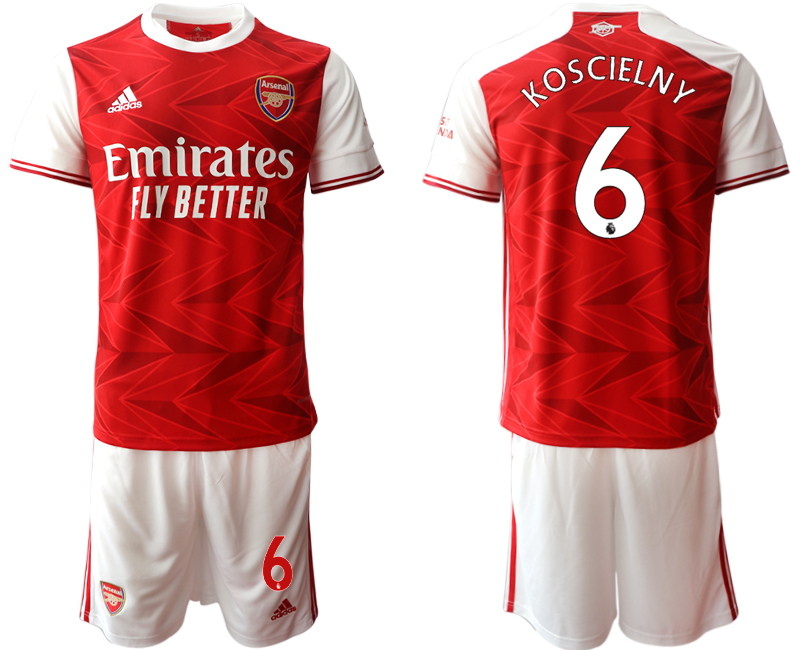 2020-21 Arsenal 6 KOSCIELNY Home Soccer Jersey