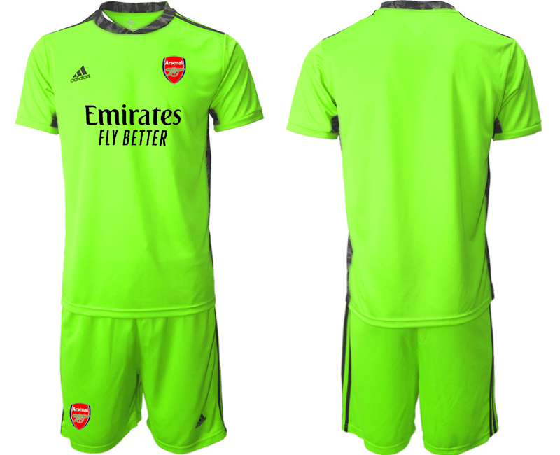 2020-21 Arsenal Fluorescent Green Goalkeeper Soccer Jersey - Click Image to Close