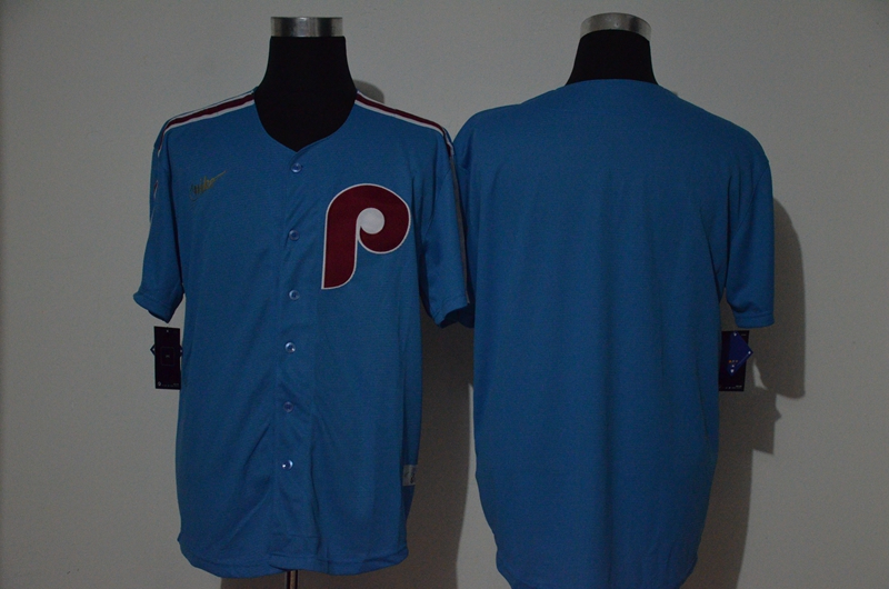 Phillies Blank Blue Nike Cooperstown Collection Jersey