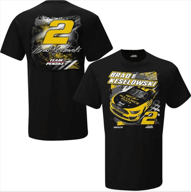 Brad Keselowski 2020 NASCAR Cup Series Playoffs T-Shirt Black