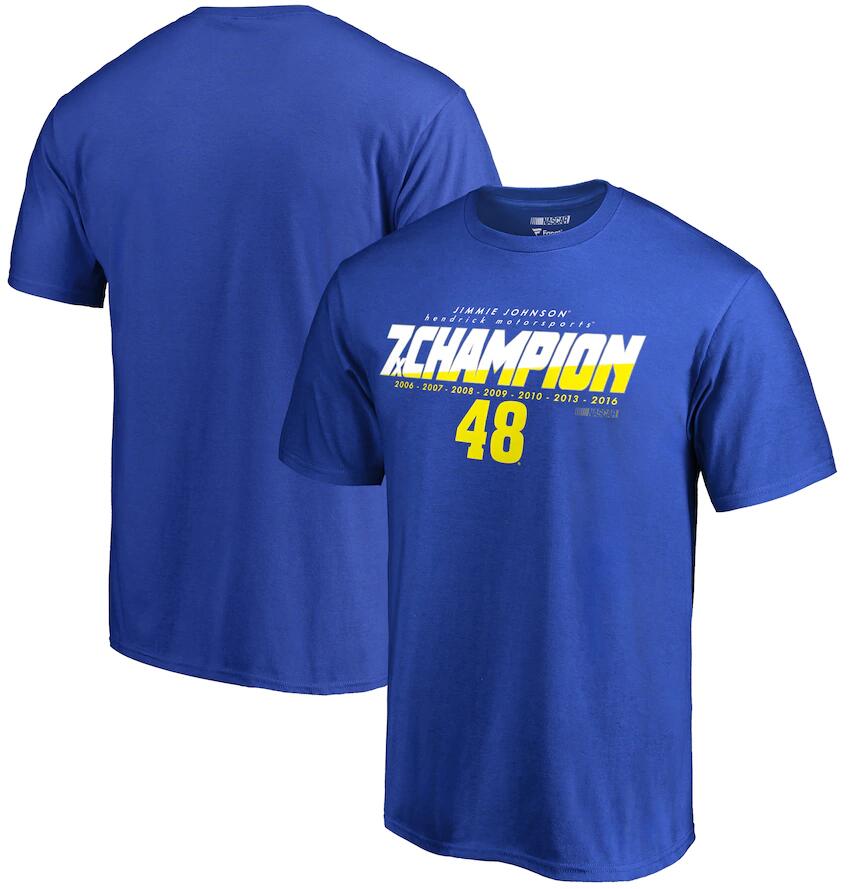 Jimmie Johnson 7x Champion T-Shirt Royal
