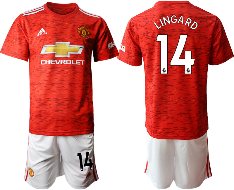 2020-21 Manchester United 14 LINGARD Home Soccer Jersey