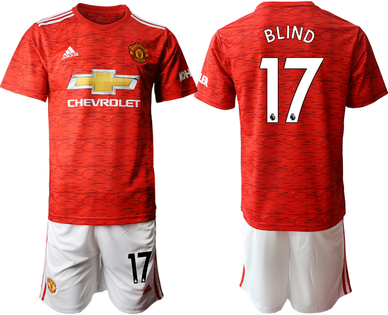 2020-21 Manchester United 17 BLIND Home Soccer Jersey