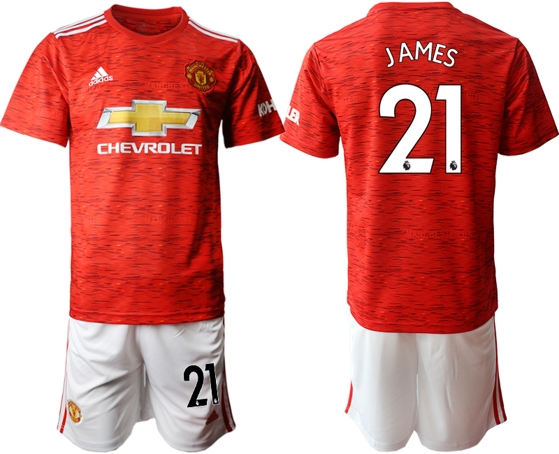 2020-21 Manchester United 21 JAMES Home Soccer Jersey