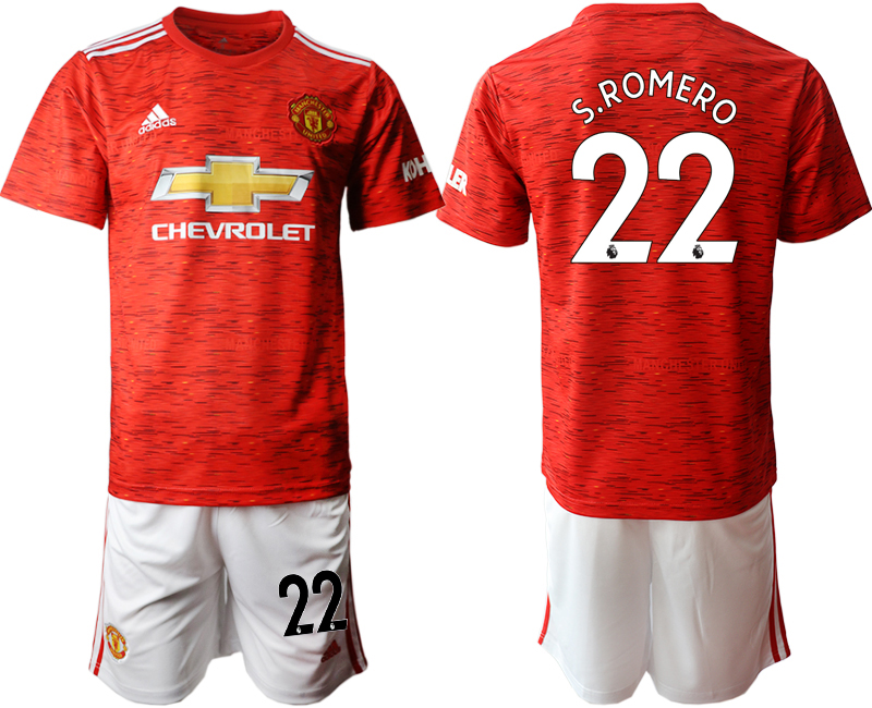 2020-21 Manchester United 22 S.ROMERO Home Soccer Jersey