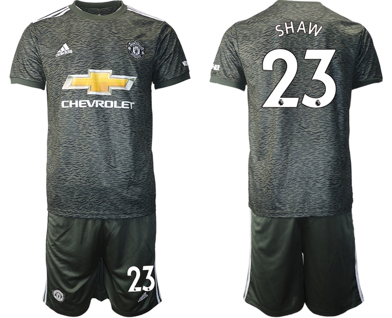 2020-21 Manchester United 23 SHAW Away Soccer Jersey