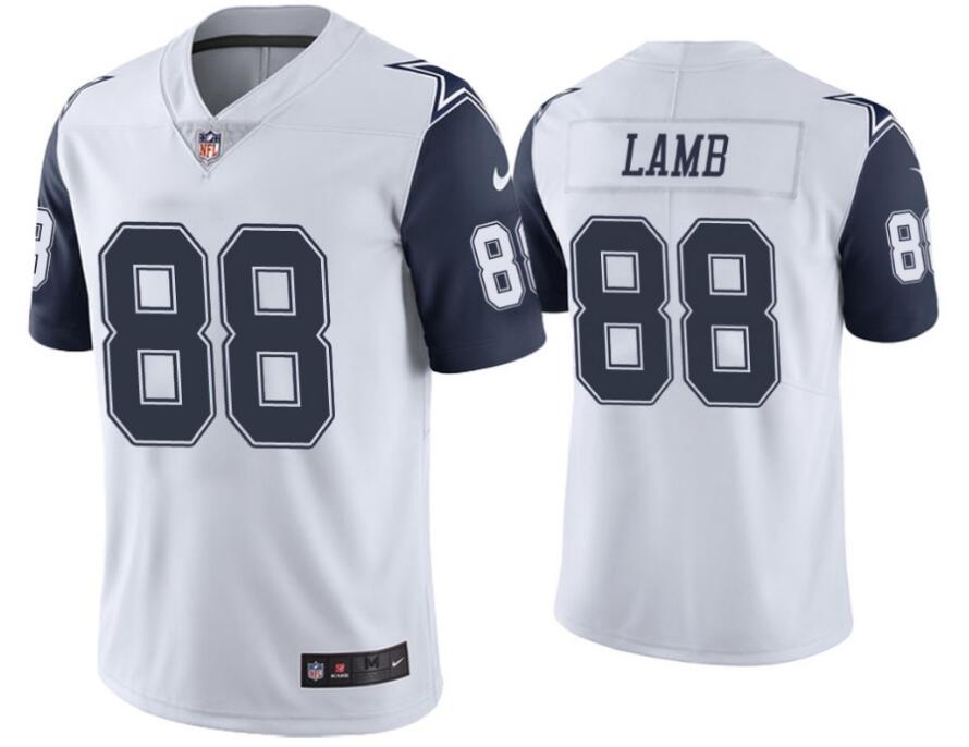 Nike Cowboys 88 Ceedee Lamb White Color Rush Limited Jersey - Click Image to Close