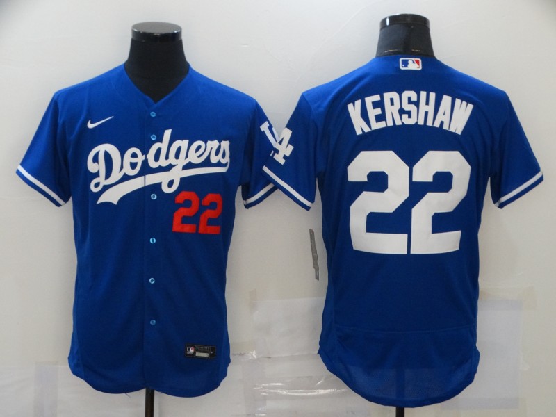 Dodgers 22 Clayton Kershaw Royal 2020 Nike Flexbase Jersey - Click Image to Close