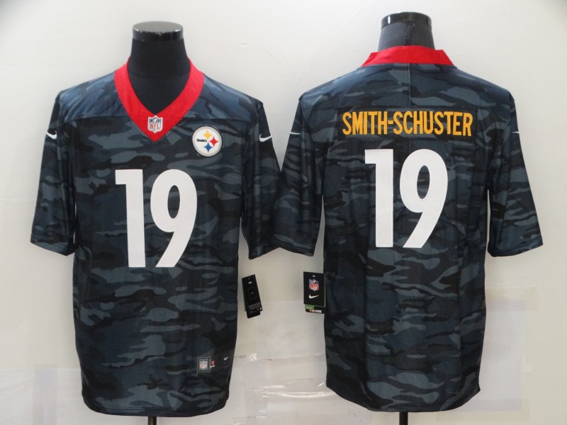Nike Steelers 19 JuJu Smith Schuster Black Camo Limited Jersey
