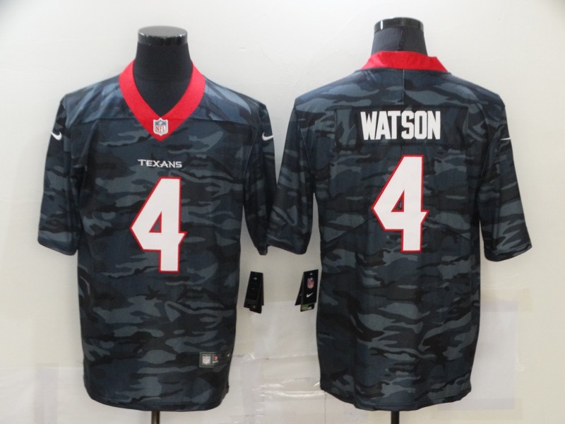 Nike Texans 4 Deshaun Watson Black Camo Limited Jersey