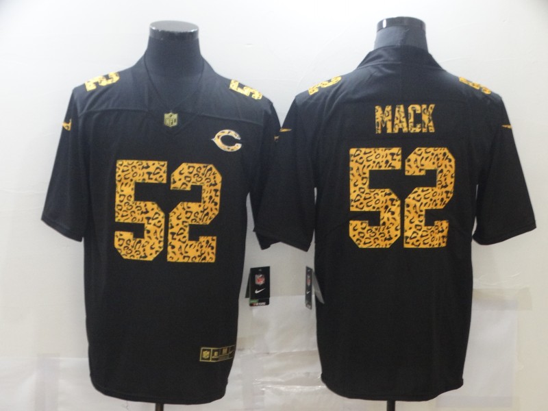 Nike Bears 52 Khalil Mack Black Leopard Vapor Untouchable Limited Jersey - Click Image to Close