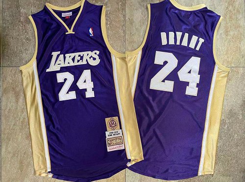 Lakers 24 Kobe Bryant Purple Hall of Fame Memorial Edition Embroidered Jersey - Click Image to Close