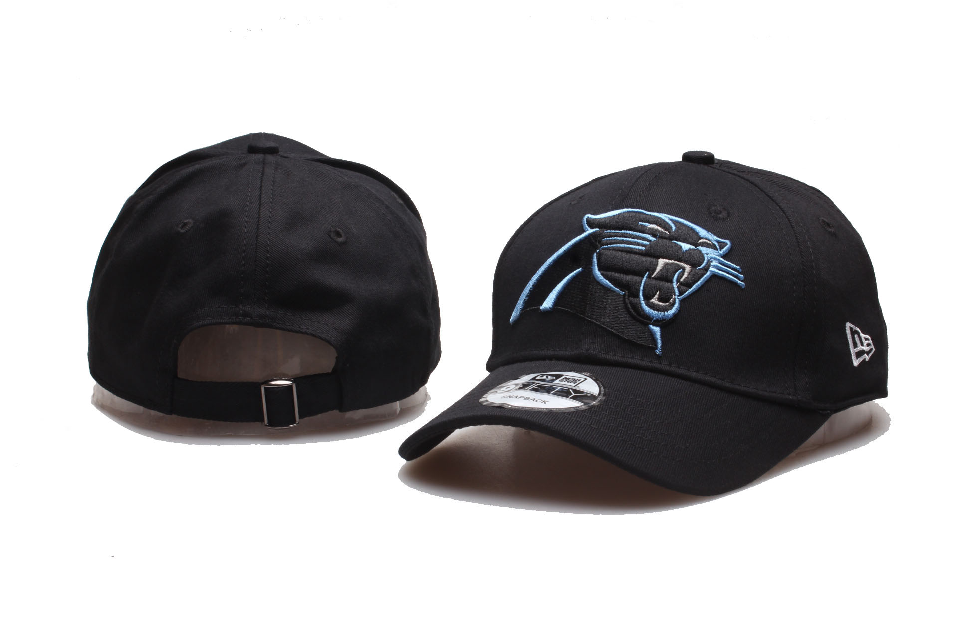 Panthers Team Logo Black Peaked Adjustable Hat YP