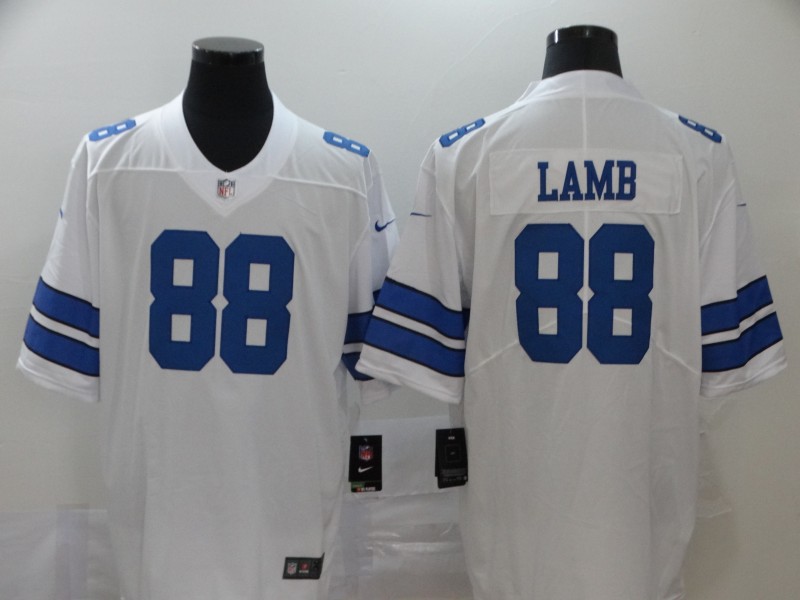 Nike Cowboys 88 Ceedee Lamb White 2020 NFL Draft First Round Pick Vapor Untouchable Limited Jersey