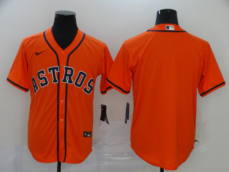 Astros Blank Orange 2020 Nike Cool Base Jersey