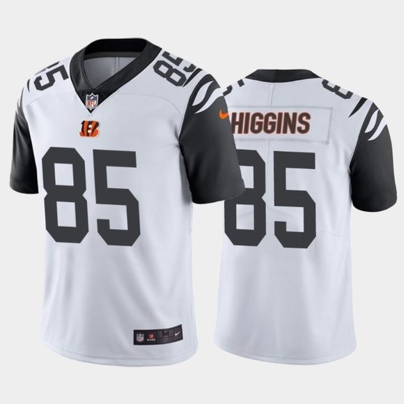 Nike Bengals 85 Tee Higgins White 2020 NFL Draft First Round Pick Color Rush Limited Jersey.jpeg