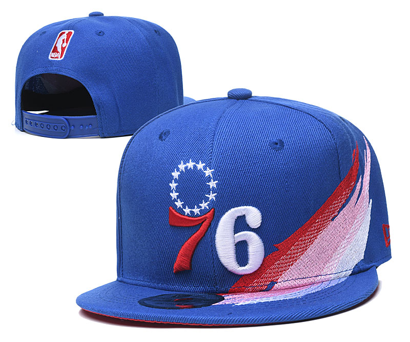 76ers Fresh Logo Blue Adjustable Hat YD